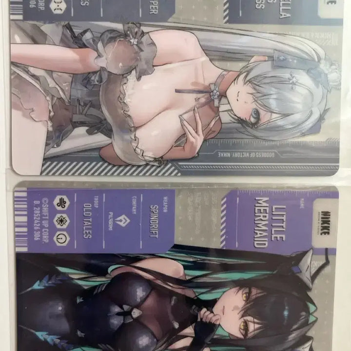 [BUNJANG] Nikke Metallic Pass Card Set 5 Cinderella Little Mermaid Siren Bundle Set / 니케 메탈릭패스 카드 5탄 신데렐라, 리틀머메이드/세이렌  일괄판매