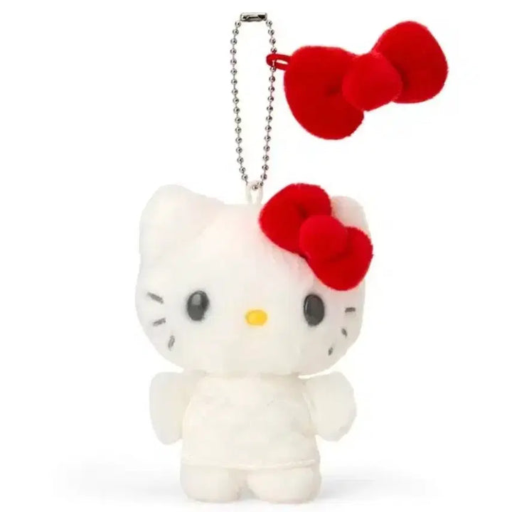 [BUNJANG] Sanrio Hello Kitty Miniature Quilt Mascot (Series 2) White Plush Doll / 헬로키티 키티 미니어처 퀼트 2탄 마스코트 화이트 인형