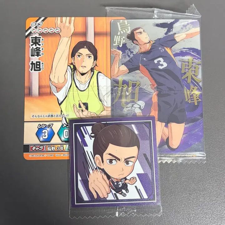 [BUNJANG] Haikyuu!! Asahi Azumane Wafer Card Sticker / 하이큐 아즈마네 아사히 바보카 웨하스카드 스티커