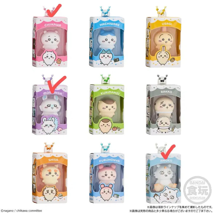 [BUNJANG] Chiikawa Choco Box Rice Ball Figure Bundle Set (Momonga, Ano Ko) / [일괄] 치이카와 초코박스 쌀알피규어 모몽가 아노코