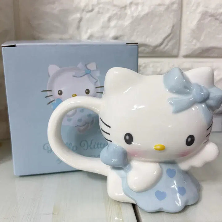 [BUNJANG] Sanrio Angel Kitty Hello Kitty Mug Cup Blue / [새상품] 산리오 엔젤키티 헬로키티 머그컵 블루