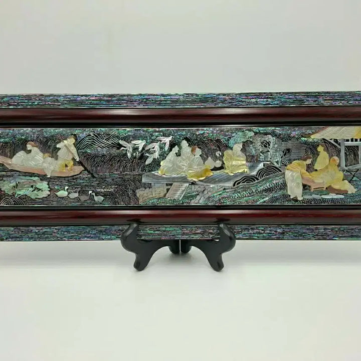 [BUNJANG] 1970s Korean Mother of Pearl Najeon Chilgi Wall Art / NO.85 70S빈티지 한국전통 세절자개 입체 나전칠기 액자