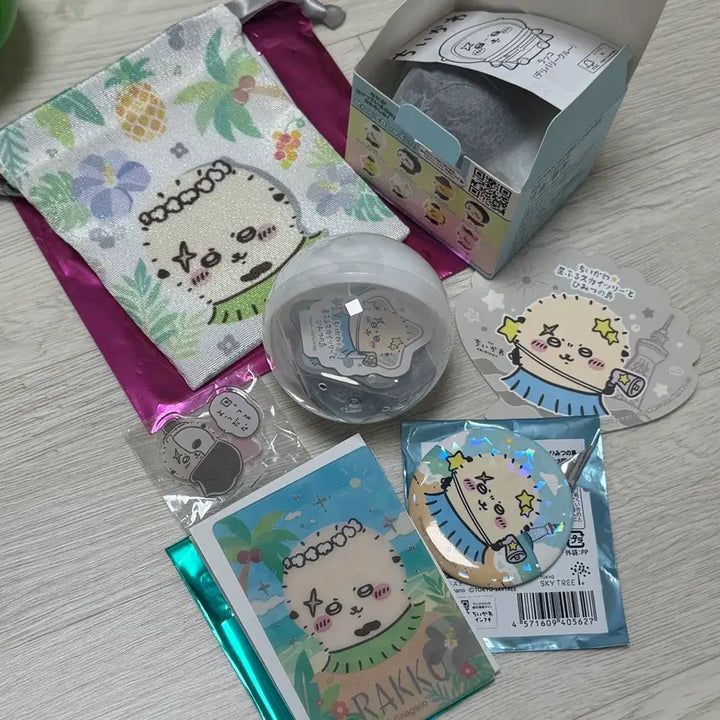 [BUNJANG] Chiikawa Racco Skytree Limited Edition Magnet, Badge, Pouch, McDonald&