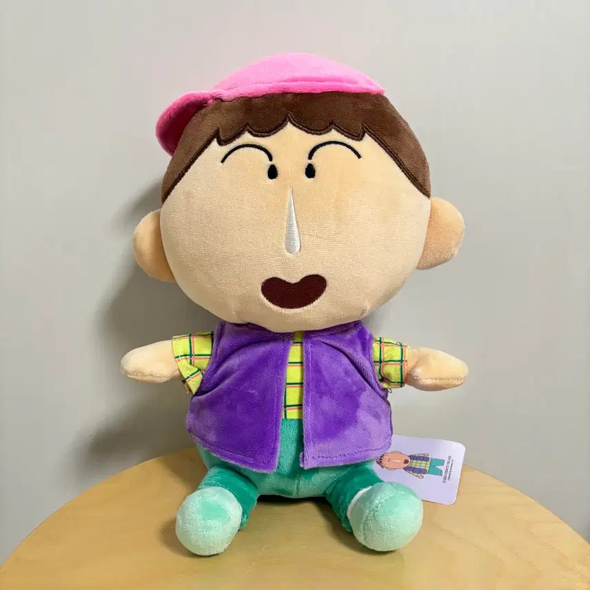 [BUNJANG] Crayon Shin-chan Meguo (Mengu) Hat Plush Doll 27cm / 맹구 모자 중형인형 봉제인형 27cm 짱구 크레용신짱