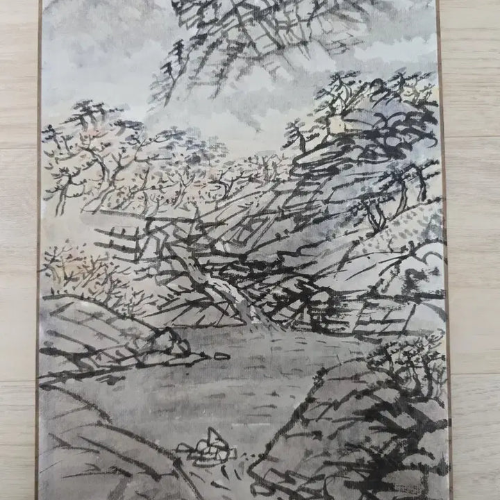 [BUNJANG] Antique Korean Painting Scroll Landscape Painting / 동양화 산수화 족자 골동품
