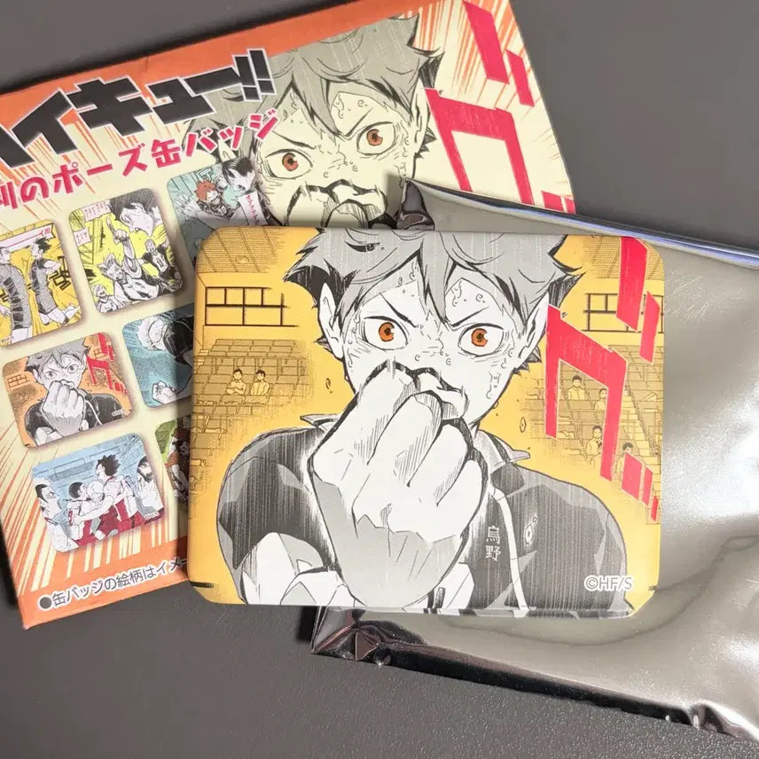 [BUNJANG] Chupa Chups Haikyuu!! Hinata Victory Pose Badge / 중프샵 하이큐 히나타 승리의포즈 뱃지