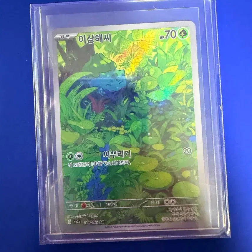 [BUNJANG] Pokemon Card Bulbasaur AR Card / 포켓몬카드 이상해씨 AR 카드
