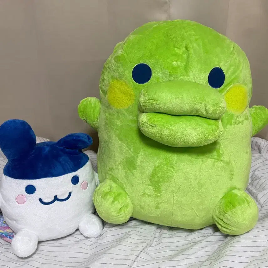 [BUNJANG] Tamagotchi Kuchipatchi 20th Anniversary Giant Plush Doll 60cm / 가격인하x 타마고치 주댕치 구치파치 20주년 미미치 대왕 인형 60cm
