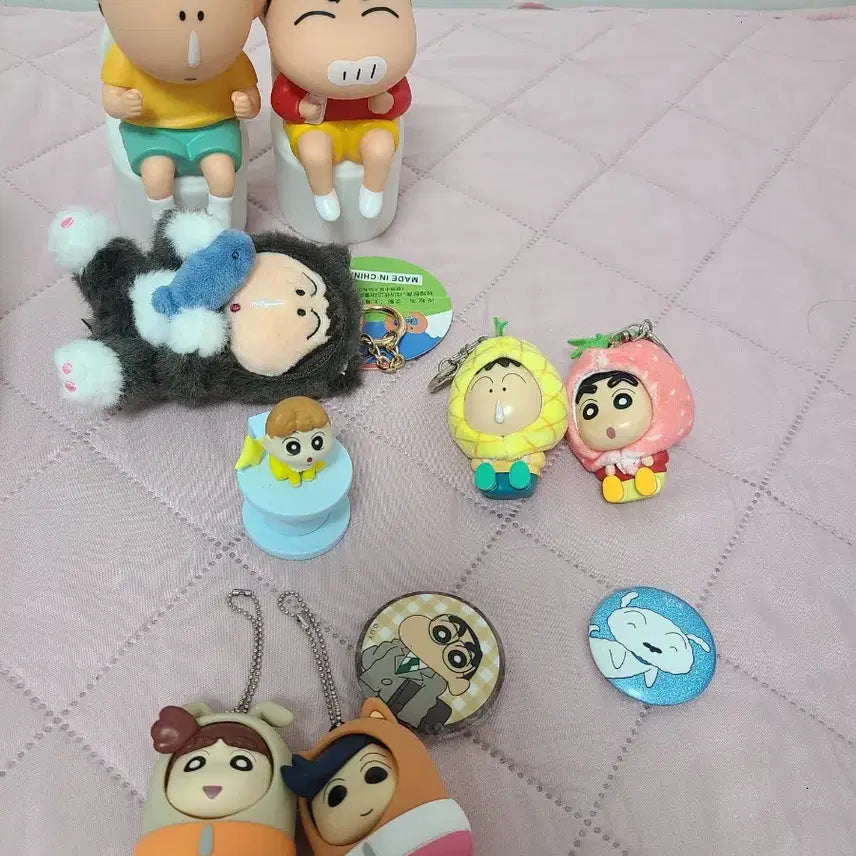 [BUNJANG] Crayon Shin-chan Figure Keychain Doll Bundle Set / 짱구는못말려 피규어 열쇠고리 인형 일괄