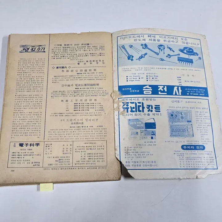 [BUNJANG] 1976 May Issue Electronics Science Magazine / 1976 년 5월호 전자과학 .잡지. 188페이지