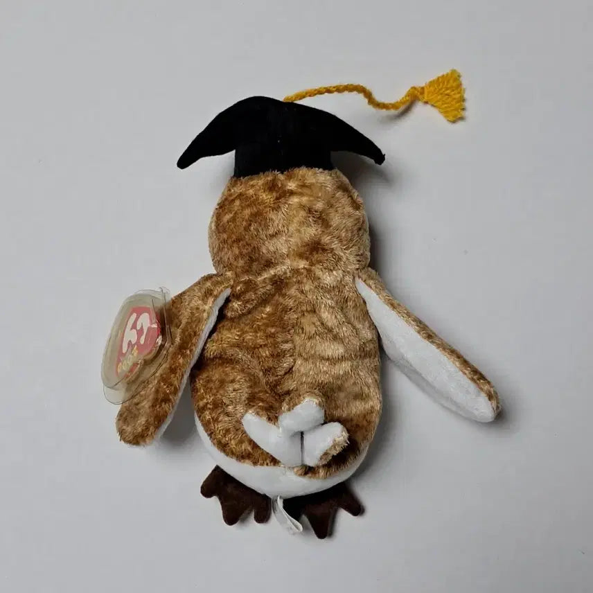 [BUNJANG] Ty Beanie Baby Graduation Owl Plush / ty 비니베이비 학사모 부엉이 새 빈티지 고전 동물인형 굿즈