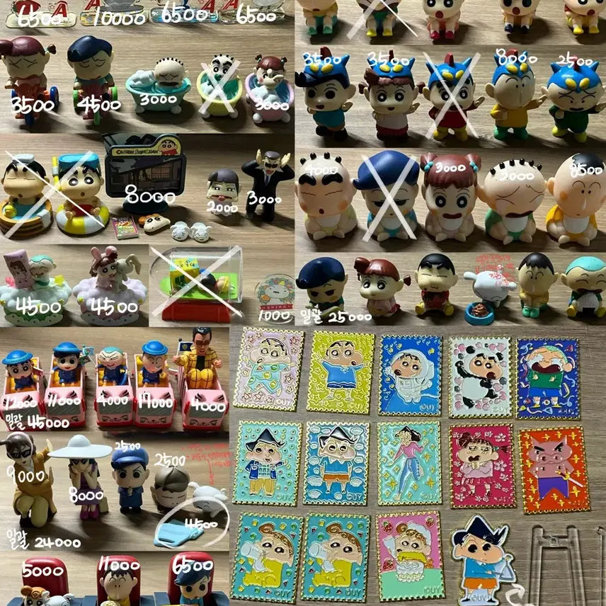 [BUNJANG] Crayon Shin-chan Baby Action Figure Set - Chulsu, Yurei, Hun-i, Maeng-gu / 짱구 철수 유리 훈이 맹구 피규어 가챠 아기 베이비 엉덩이걷기 아크릴