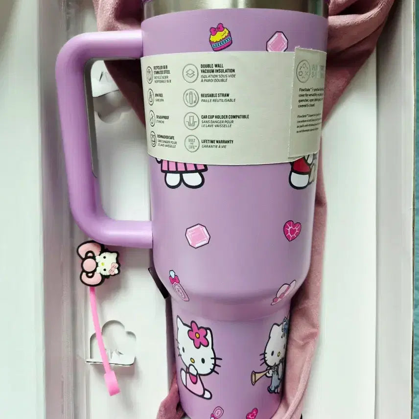 [BUNJANG] Stanley Hello Kitty 40oz Tumbler with Pouch / 스탠리 헬로키티 텀블러 새상품
