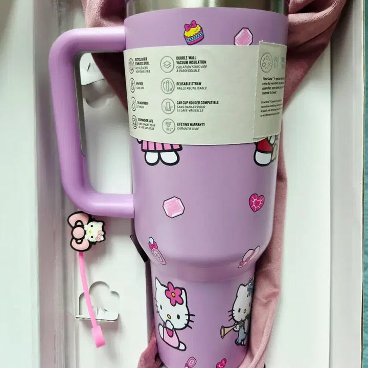 [BUNJANG] Stanley Hello Kitty 40oz Tumbler with Pouch / 스탠리 헬로키티 텀블러 새상품