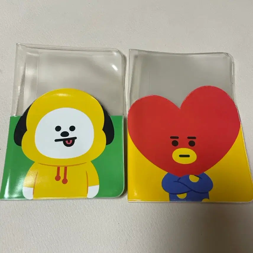 [BUNJANG] BTS BT21 Tata/Chimmy Transparent Passport Case Set / bts BT21 타타/치미 투명 여권케이스