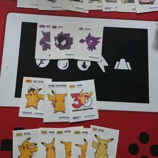 [BUNJANG] Pokemon Stickers - Captain Pikachu, Snorlax, Gengar, and more / 포켓몬 띠부씰 캡틴피카츄 잠만보 팬텀 등