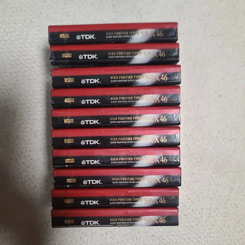 [BUNJANG] TDK SR-X High Position Type II Cassette Tape (Blank, 10-Pack) / tdk sr-x 고음질 하이포지 카세트 테이프 공테이프 10개