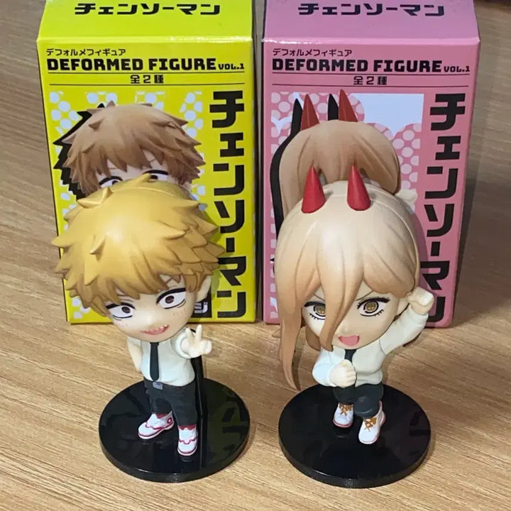 [BUNJANG] Chainsaw Man Denji &amp; Power Depo-Deforme Figure Bundle Set / (배송비무료) 체인소맨 덴지 파워 데포르메 피규어 일괄