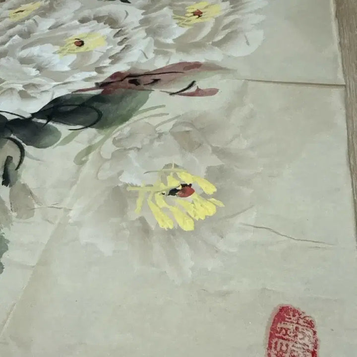 [BUNJANG] Korean Traditional Painting (Moran Flower) / 동양화 그림 모란꽃 그림