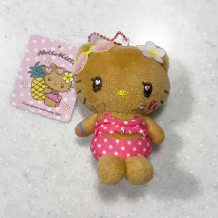 [BUNJANG] Sanrio Hello Kitty Tanning Bikini Gal Swimsuit Keychain / 산리오 정품 헬로키티 태닝 비키니 갸루 수영복 키링