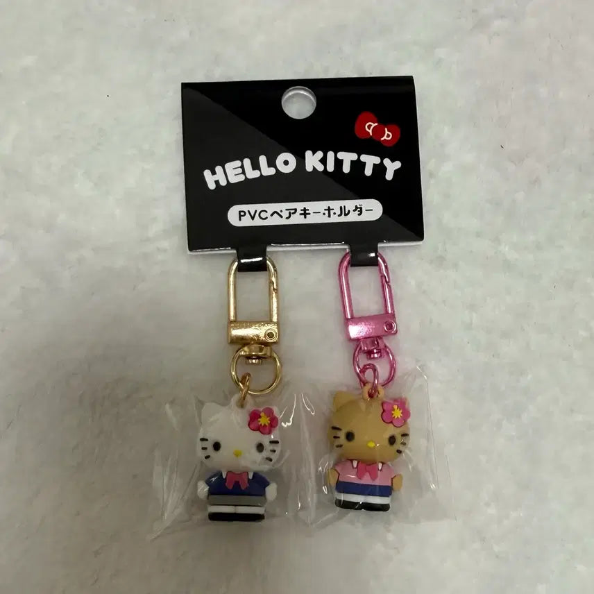 [BUNJANG] Sanrio Hello Kitty Gyaru Pair Keyring / 산리오 정품 헬로키티 갸루 페어 키링 키홀더