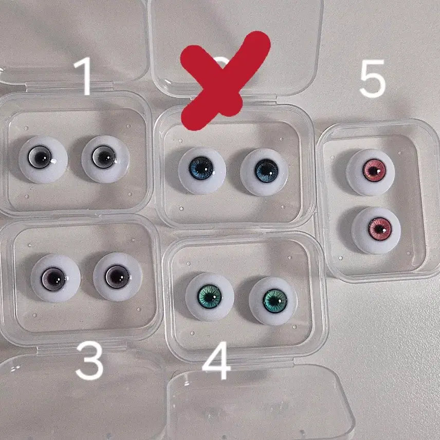 [BUNJANG] 14mm Glass Doll Eyes with 6mm Iris / 14mm 구관 안구 홍채 6mm 인형 구체관절인형 눈알