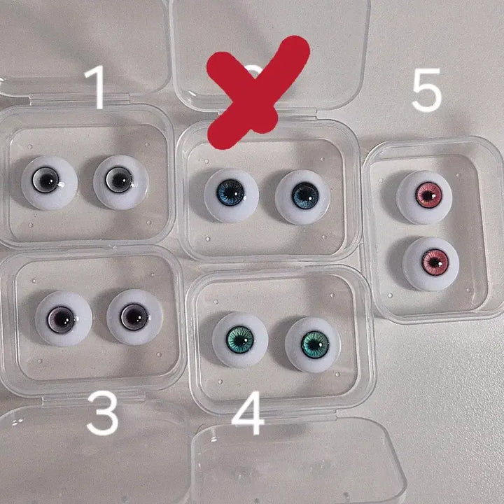 [BUNJANG] 14mm Glass Doll Eyes with 6mm Iris / 14mm 구관 안구 홍채 6mm 인형 구체관절인형 눈알