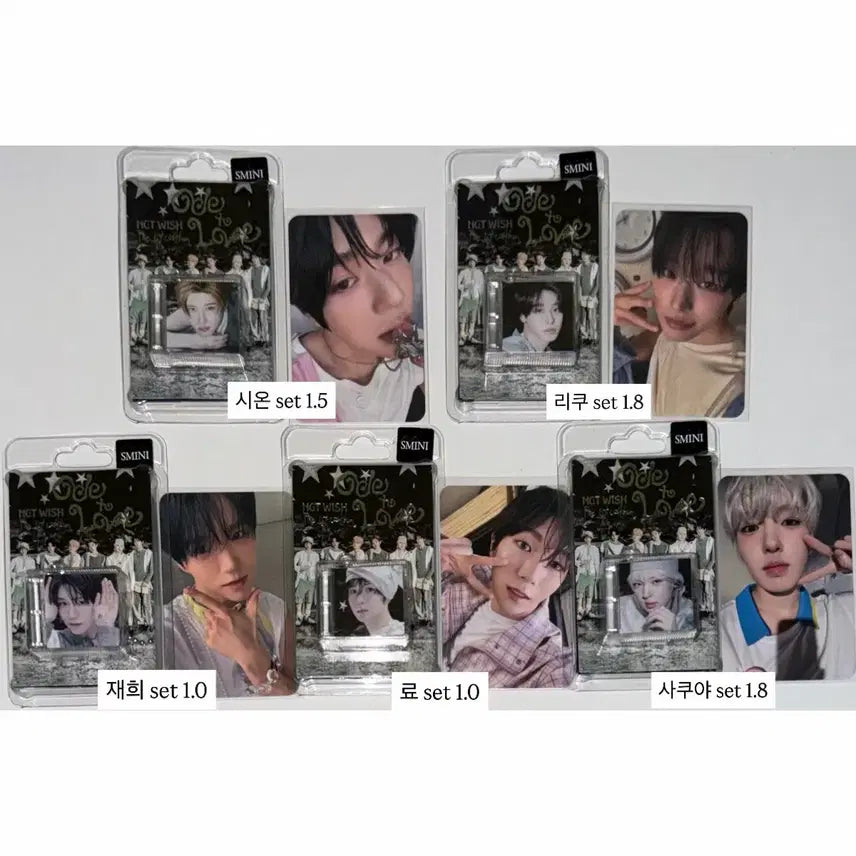 [BUNJANG] NCT WayV Smini Unit Photocard Set / 엔시티위시오드투러브일본무모샵시온리쿠유우시재희료사쿠야포카스미니앨범분철