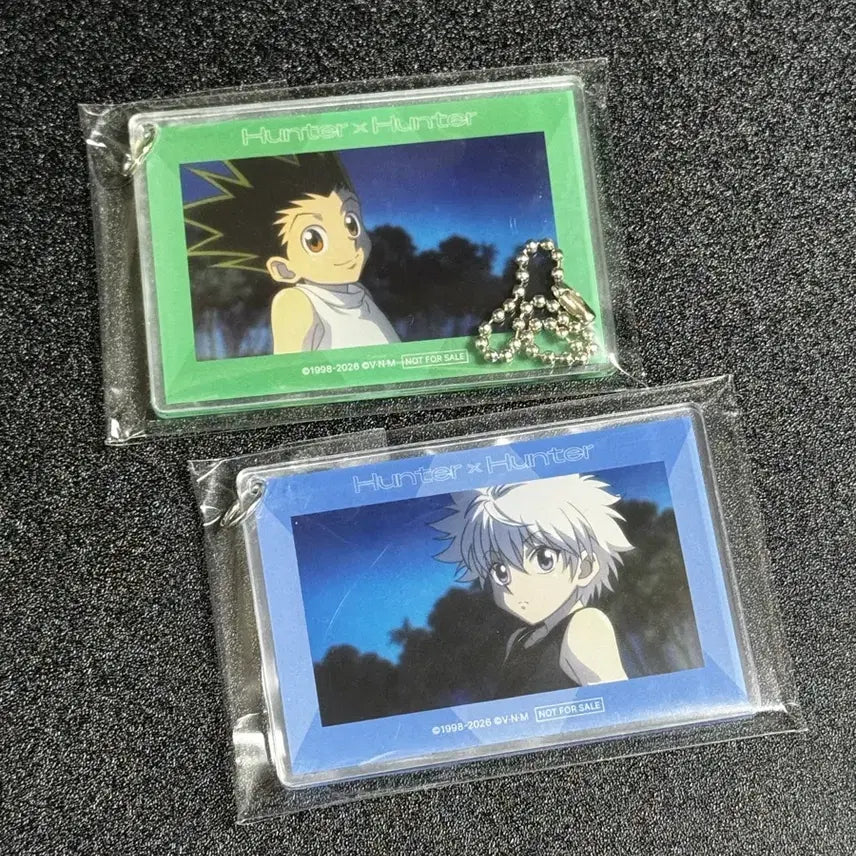 [BUNJANG] Hunter x Hunter Collaboration Cafe Acrylic Keyring Gon Freecss Killua Zoldyck Set / 헌터헌터 콜라보카페 아크릴 키링 특전 곤 키르아