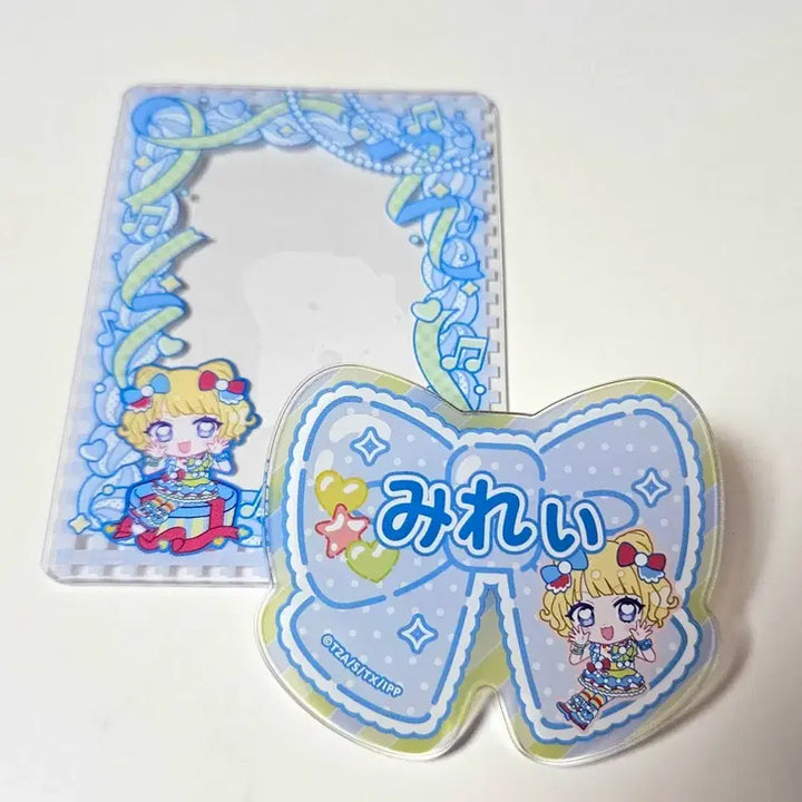 [BUNJANG] PriPara Mirei Acrylic Card + Ribbon Set / 프리파라 미래 캬라핀 아크릴 카드+리본