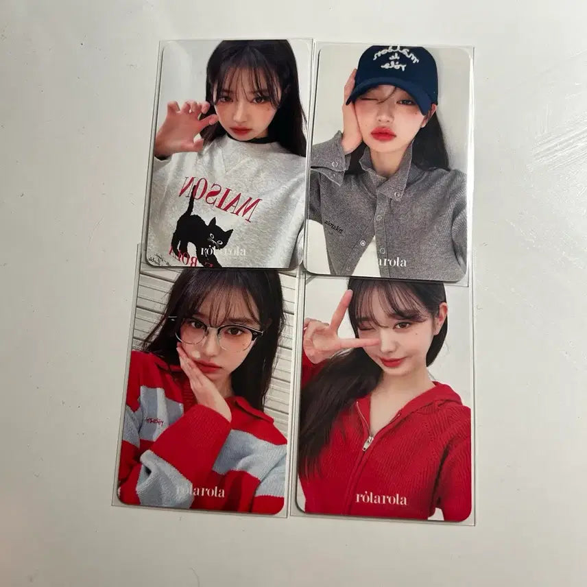 [BUNJANG] IVE Wonyoung RollaRolla Photocard Set (4 Types) / 아이브 장원영 로라로라 포토카드 4종 세트