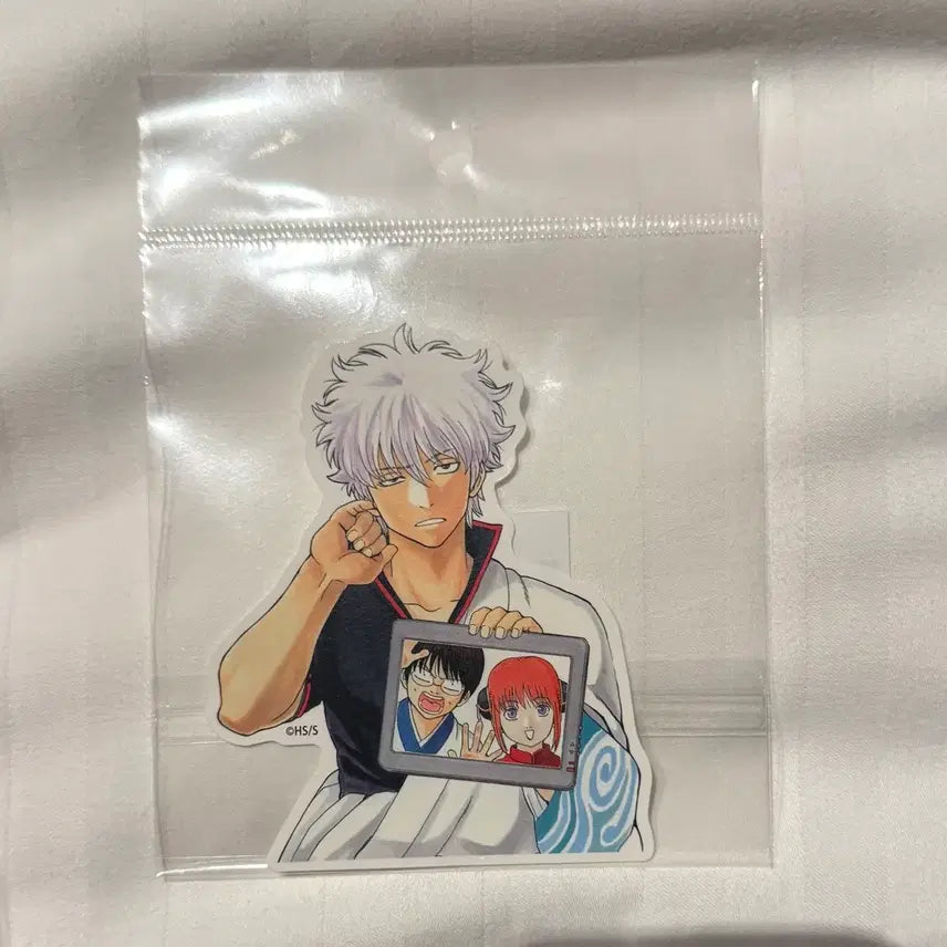 [BUNJANG] Gintama Gintoki Original Drawing Die-cut Sticker (Sealed) / (미개봉) 점프샵 은혼 긴토키 원화 다이컷 스티커 판매
