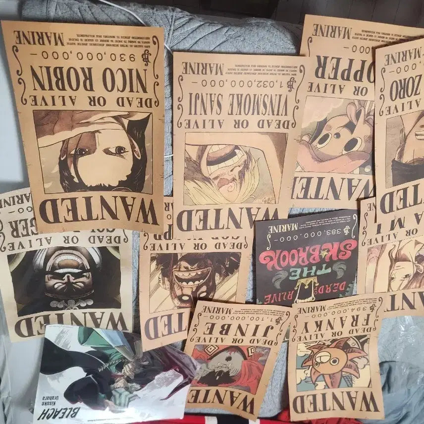 [BUNJANG] One Piece &amp; Bleach A3 Poster Set / 원피스.블리치 a3 포스터판매