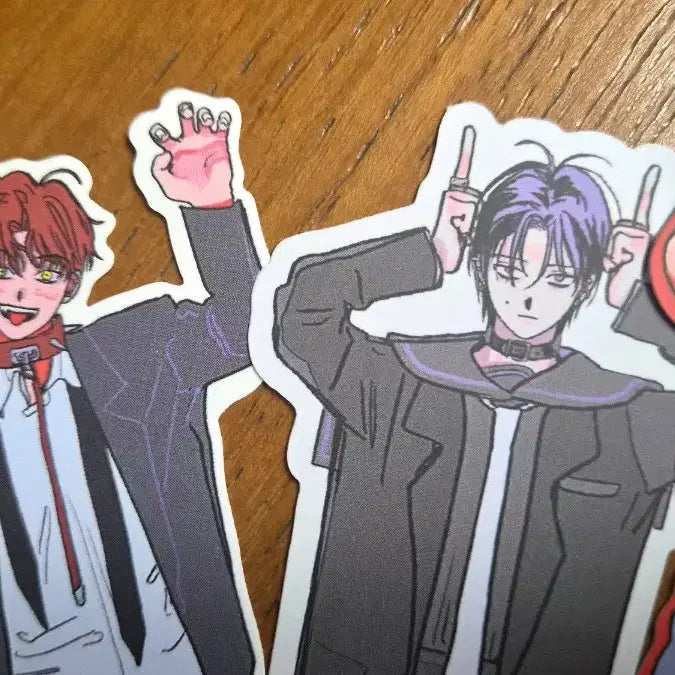 [BUNJANG] Demutjoo Yoo Jin-Rabin Character Stickers Bundle Set / 데못죽 유진래빈 윶랩 굿즈 인물 스티커 4종 일괄