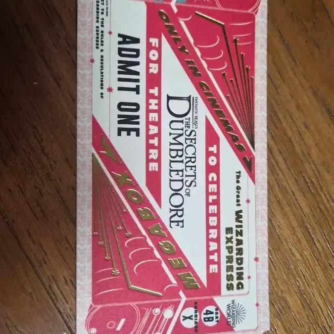 [BUNJANG] Fantastic Beasts: The Secrets of Dumbledore Megabox Original Ticket / 신동덤 신비한 동물들과 덤블도어의 비밀 메가박스 오티 오리지널티켓