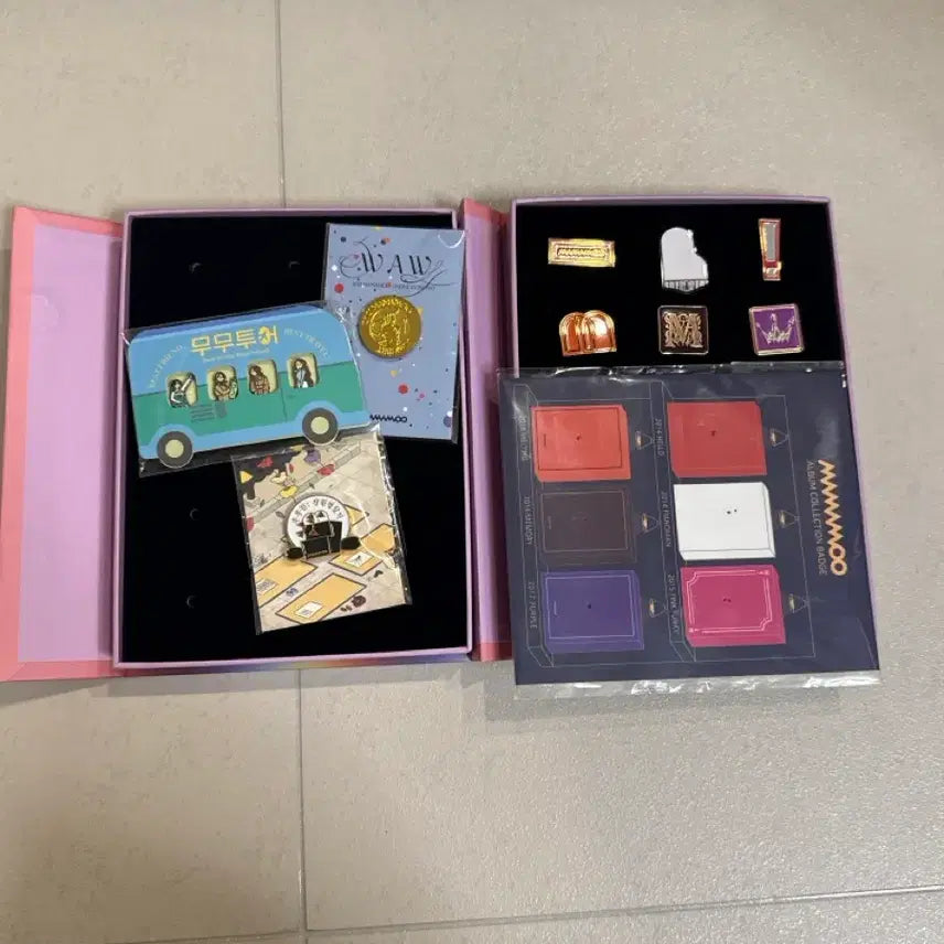 [BUNJANG] Mamamoo Album Collection Badge Set with Case Bundle Set / 마마무 배지 + 케이스 일괄