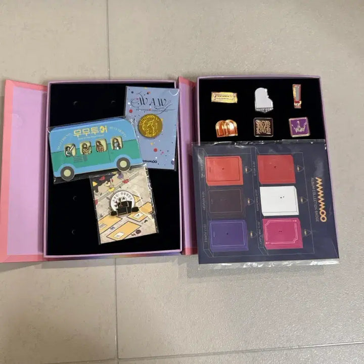 [BUNJANG] Mamamoo Album Collection Badge Set with Case Bundle Set / 마마무 배지 + 케이스 일괄