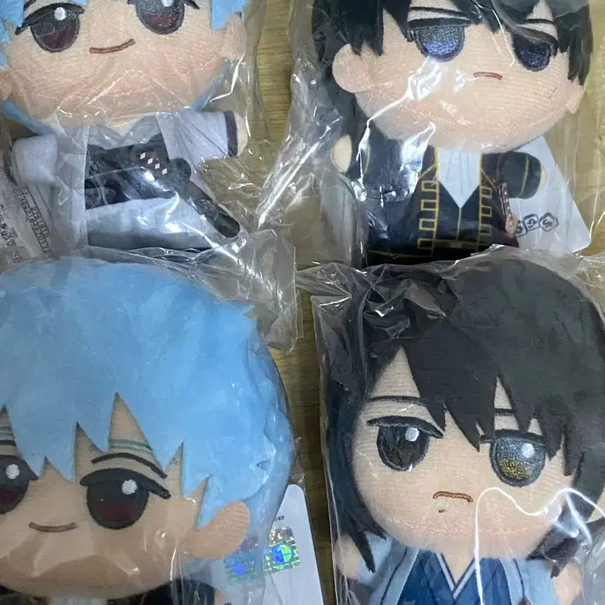 [BUNJANG] Gintama Chibi Plush Set - Sakata Gintoki (White Yaksha &amp; Shinsengumi), Hijikata, Katsura / 운포)은혼 치비구루미 백야차긴토키 진선조긴토키 히지카타 카츠라