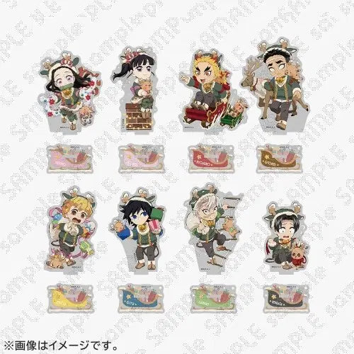 [BUNJANG] Demon Slayer Christmas B Set Acrylic Standee Bundle Set (Giyu, Rengoku, Sanemi, Nezuko, Kanao, Gyomei, Murata, Zenitsu) / (일괄) 귀멸의칼날 25 크리스마스 B조 아크릴스탠드 기유 렌고쿠 사네미