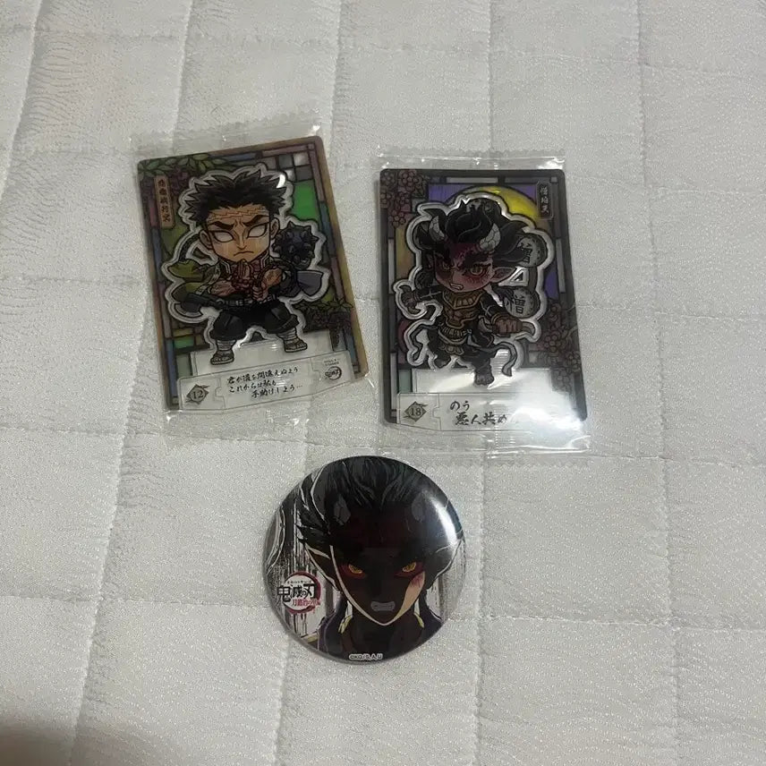 [BUNJANG] Kimetsu no Yaiba Zohakuten Hantengu Badge / 귀멸의 칼날 조하쿠텐 한텐구 뱃지