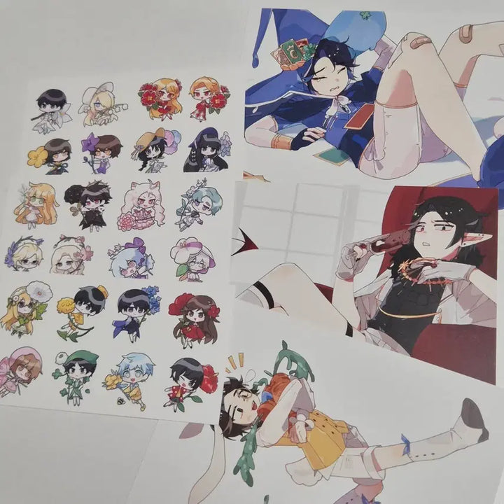 [BUNJANG] Zombie High Unofficial Goods Park Sticker, Chunbeom Pyun Postcard Bundle Set / 좀비고 비공식 굿즈 프박 스티커 편준범 엽서 일괄 양도합니다