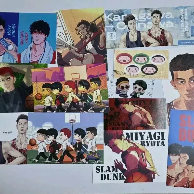 [BUNJANG] Slam Dunk Unofficial Illustration Postcard Goods Set / 슬램덩크 비공식 일러스트 엽서 굿즈 세트