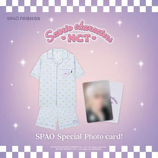 [BUNJANG] NCT Jisung SPAO Sanrio Little Twin Stars Summer Pajamas M Photocard / 지성 스파오 산리오 여름 잠옷 파자마 M 리틀트윈스타 엔시티 nct 포카