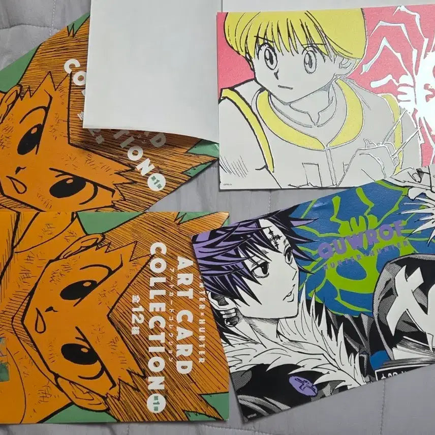 [BUNJANG] Hunter x Hunter Chrollo &amp; Sharpenak Art Card Set / 점프샵 헌터x헌터 클로로 샤르나크 아트카드