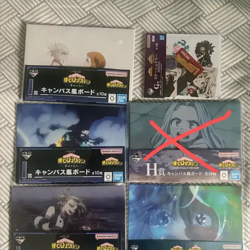 [BUNJANG] My Hero Academia Ichiban Kuji C Prize Set Canvas Board / 나의 히어로 아카데미아 에리 쇼토 오챠코 토가 제일복권 I상 H상 G상 하위상 일괄