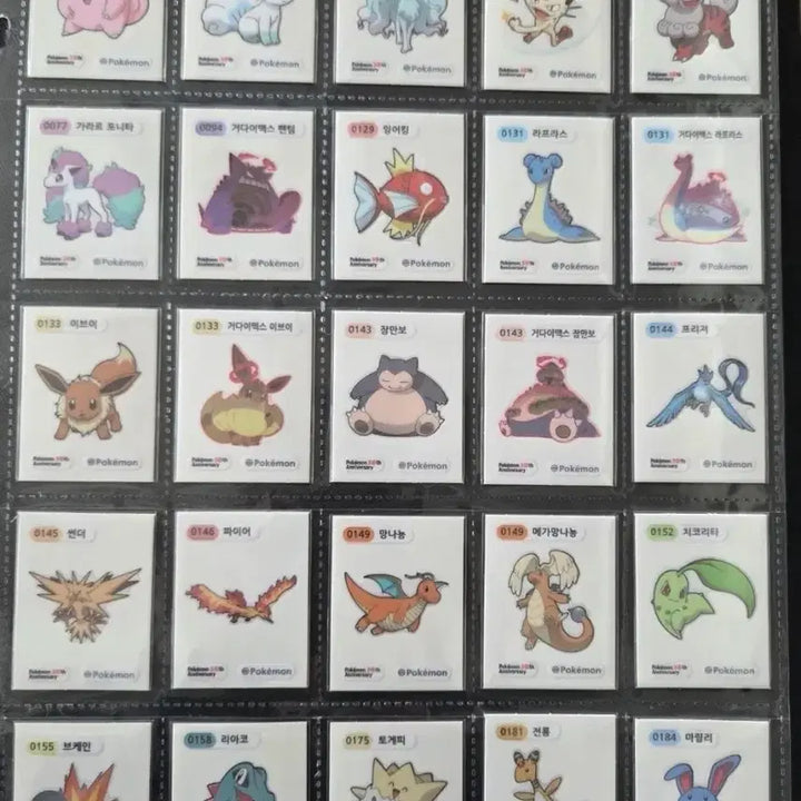 [BUNJANG] Pokemon 30th Anniversary Sticker Collection - Season 5 / 포켓몬 띠부씰 30주년 기념 시즌5