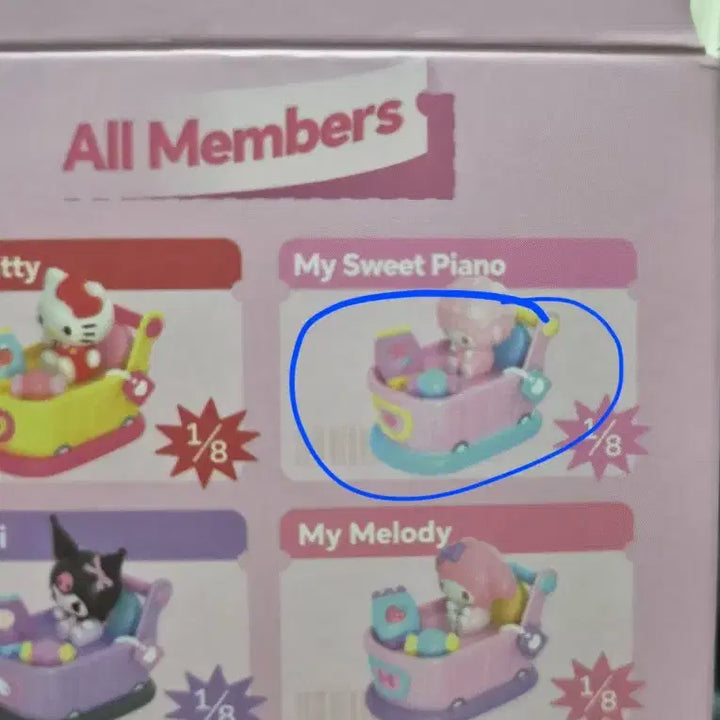 [BUNJANG] Sanrio Characters Snack Cart Series My Sweet Piano Figure / [원가] 산리오캐릭터즈 간식 카트 시리즈 "마이 스위트 피아노"