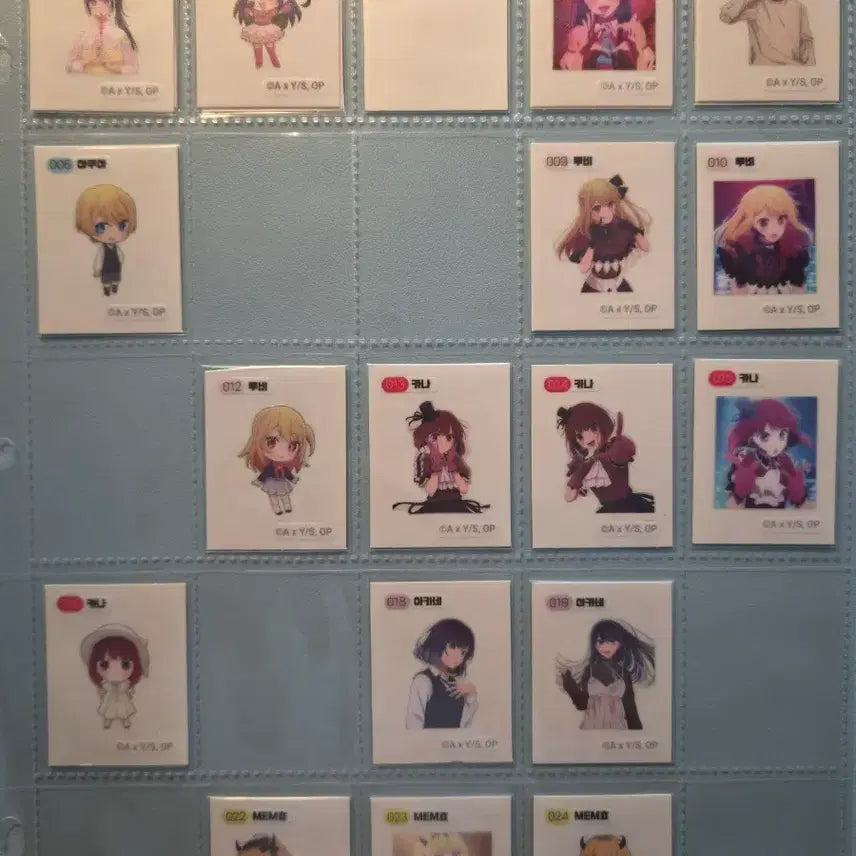 [BUNJANG] Oshi no Ko 22-Piece Sticker Bundle Set / 최애의 아이 띠부씰 일괄 양도(22종)