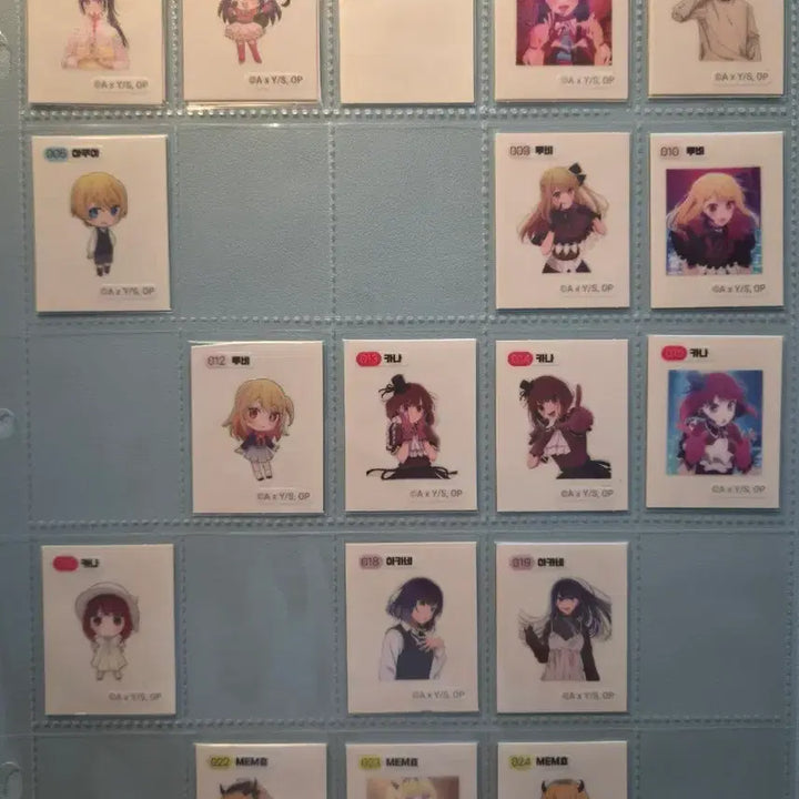 [BUNJANG] Oshi no Ko 22-Piece Sticker Bundle Set / 최애의 아이 띠부씰 일괄 양도(22종)