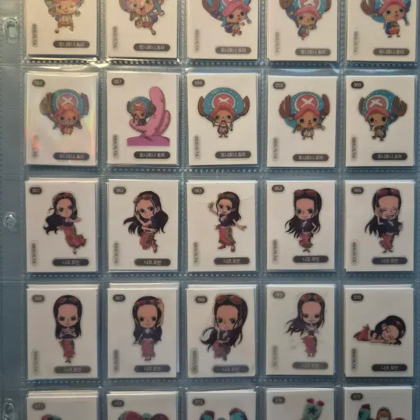 [BUNJANG] One Piece 116 Types Ttibu Seal Bundle Set / 원피스 띠부씰 116종 일괄 판매